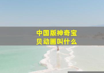 中国版神奇宝贝动画叫什么