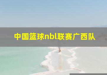 中国篮球nbl联赛广西队