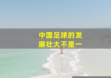 中国足球的发展壮大不是一