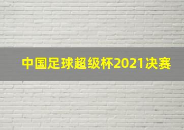 中国足球超级杯2021决赛