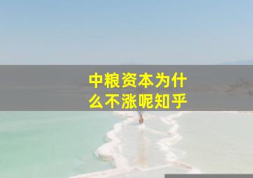 中粮资本为什么不涨呢知乎