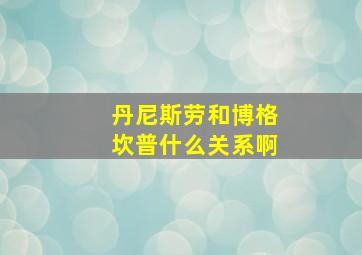 丹尼斯劳和博格坎普什么关系啊