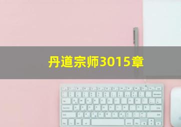 丹道宗师3015章