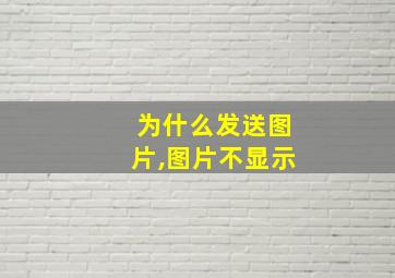 为什么发送图片,图片不显示