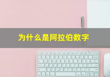 为什么是阿拉伯数字