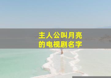 主人公叫月亮的电视剧名字