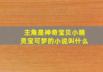 主角是神奇宝贝小精灵宝可梦的小说叫什么