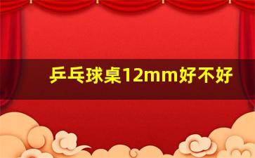 乒乓球桌12mm好不好