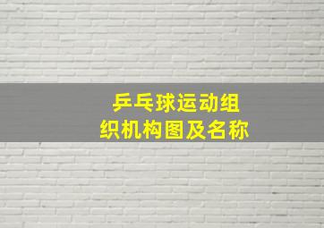 乒乓球运动组织机构图及名称