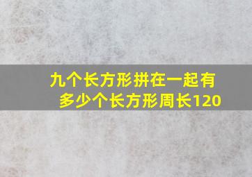 九个长方形拼在一起有多少个长方形周长120