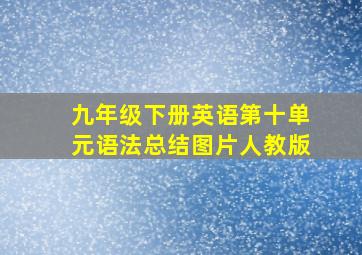 九年级下册英语第十单元语法总结图片人教版