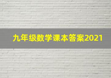 九年级数学课本答案2021