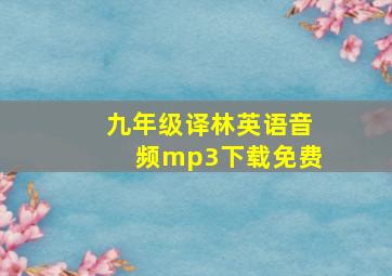 九年级译林英语音频mp3下载免费