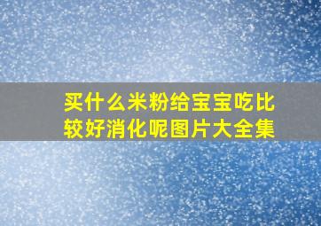 买什么米粉给宝宝吃比较好消化呢图片大全集