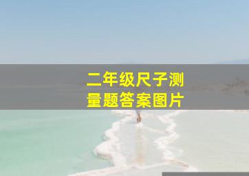 二年级尺子测量题答案图片