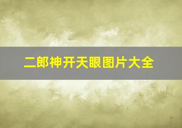 二郎神开天眼图片大全