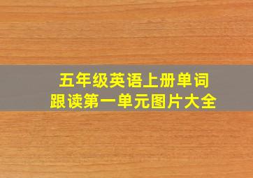 五年级英语上册单词跟读第一单元图片大全