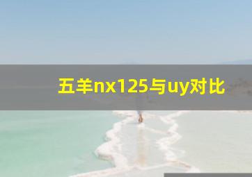 五羊nx125与uy对比