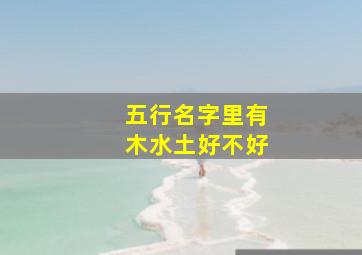 五行名字里有木水土好不好