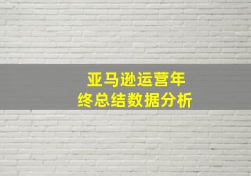 亚马逊运营年终总结数据分析