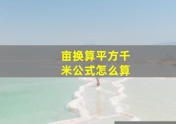 亩换算平方千米公式怎么算