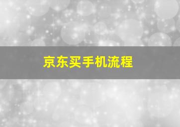 京东买手机流程