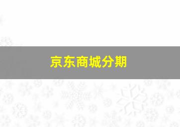 京东商城分期