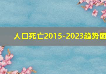 人口死亡2015-2023趋势图