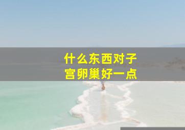 什么东西对子宫卵巢好一点