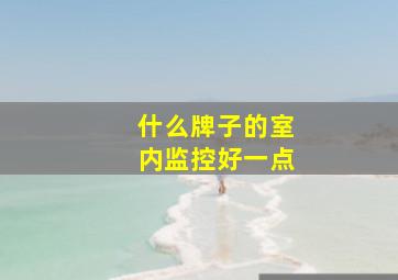 什么牌子的室内监控好一点