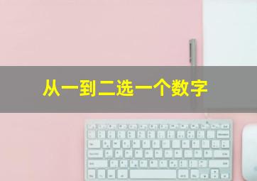 从一到二选一个数字