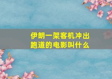 伊朗一架客机冲出跑道的电影叫什么