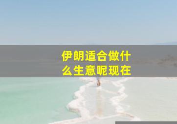 伊朗适合做什么生意呢现在