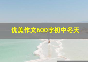 优美作文600字初中冬天