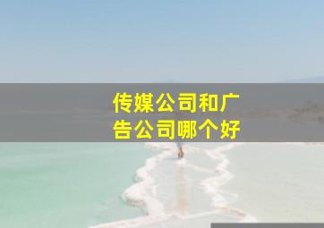 传媒公司和广告公司哪个好