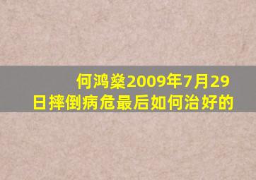 何鸿燊2009年7月29日摔倒病危最后如何治好的