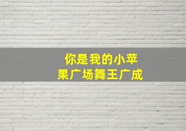 你是我的小苹果广场舞王广成