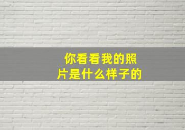 你看看我的照片是什么样子的