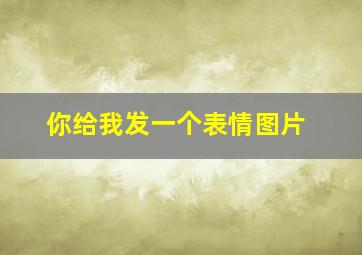 你给我发一个表情图片