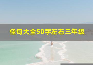 佳句大全50字左右三年级