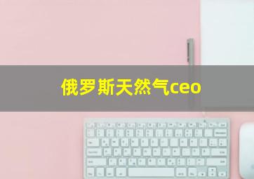 俄罗斯天然气ceo