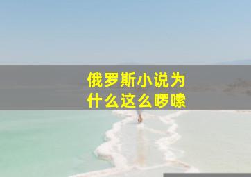 俄罗斯小说为什么这么啰嗦