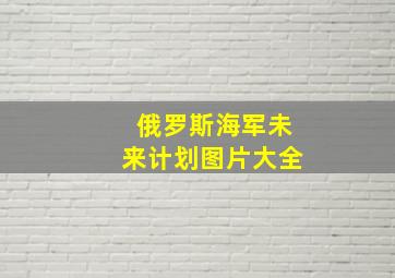 俄罗斯海军未来计划图片大全