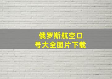 俄罗斯航空口号大全图片下载