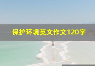 保护环境英文作文120字