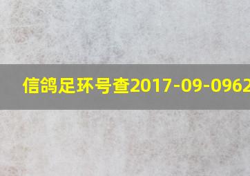 信鸽足环号查2017-09-0962041