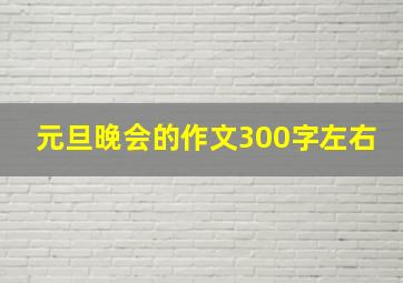 元旦晚会的作文300字左右