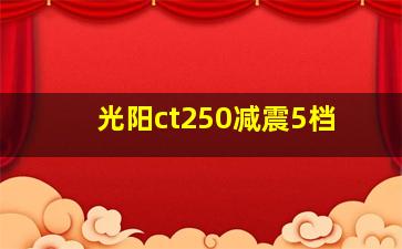 光阳ct250减震5档