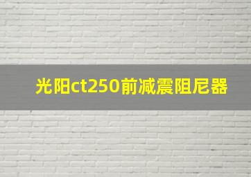 光阳ct250前减震阻尼器