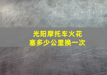 光阳摩托车火花塞多少公里换一次